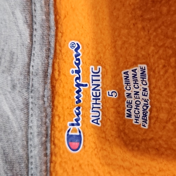 Champion 5 Kids Orange Zippered Hooded sweatshirt - Picture 4 of 7